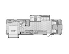 2018 Fleetwood Flair LXE Ford 31W Class A at Stony RV Sales and Service STOCK# C154 Floor plan Image