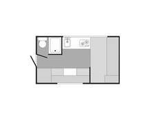 2020 Sunset Park Sun-Lite 16BH Travel Trailer at Stony RV Sales, Service and Consignment STOCK# C160 Floor plan Image