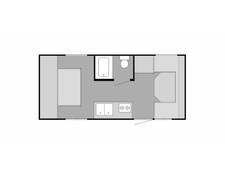 2021 Sunset Park SunRay 199 Travel Trailer at Stony RV Sales, Service and Consignment STOCK# 1140 Floor plan Image